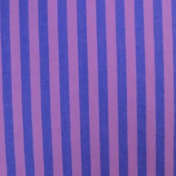 Tissu coton tissé teint à rayures - Violet et rose