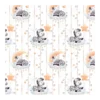 Tissu coton Zebra - Motif zèbres set étoiles fond blanc