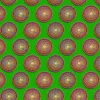 Tissu cretonne coton Bazin style wax vert – Motif rond