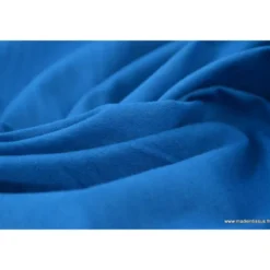 Tissu cretonne coton Bleu Ceramique - OEKO TEX