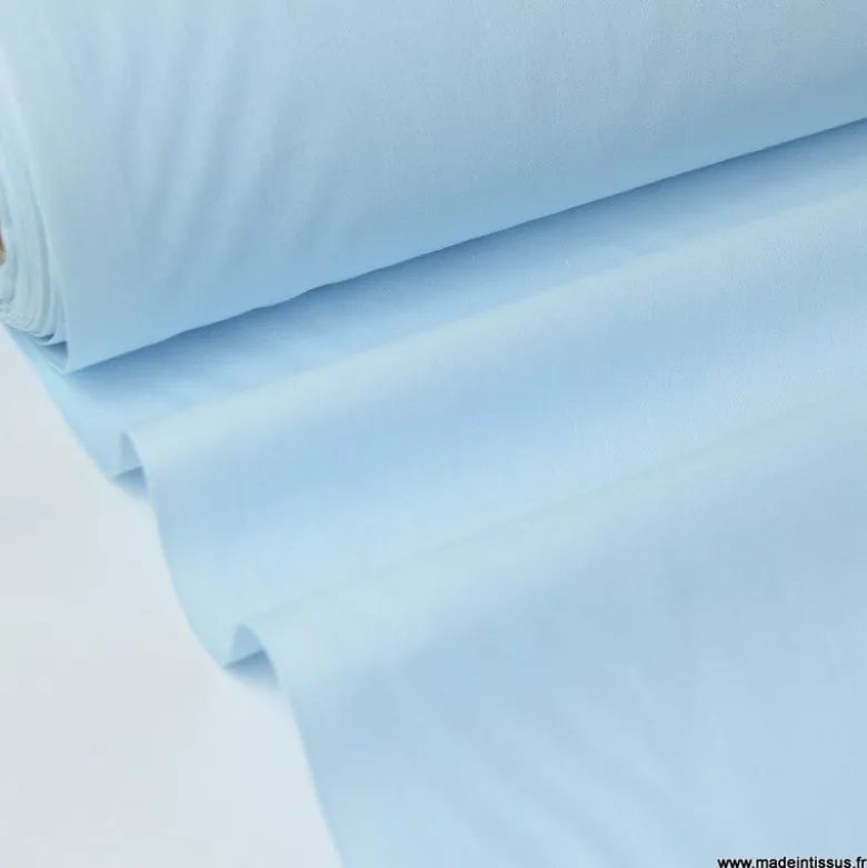 Tissu cretonne coton BLEUCIEL-oekotex