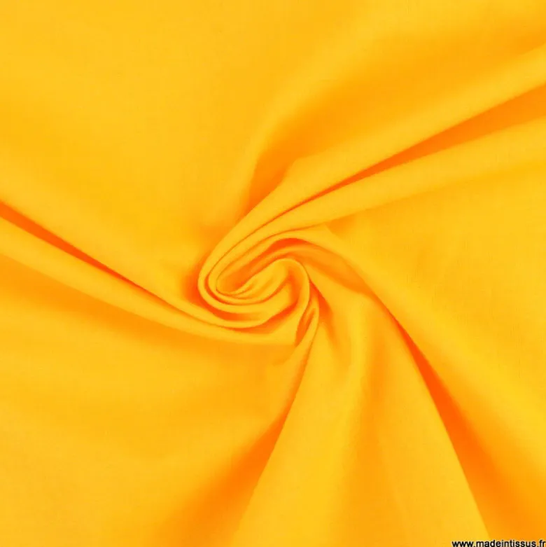 Tissu cretonne coton bouton d'or - OEKO TEX