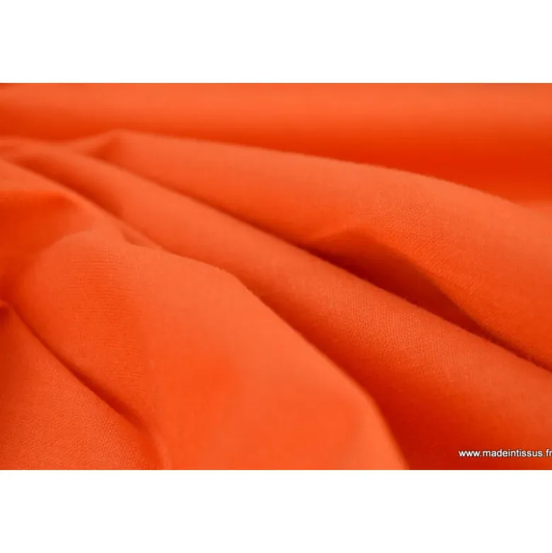 Tissu cretonne coton Citrouille - OEKO TEX