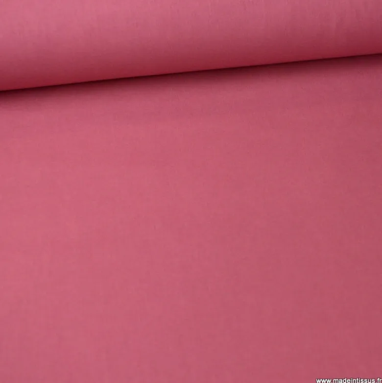 Tissu cretonne coton Framboise - OEKO TEX