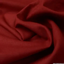 Tissu cretonne coton Grenat - OEKO TEX