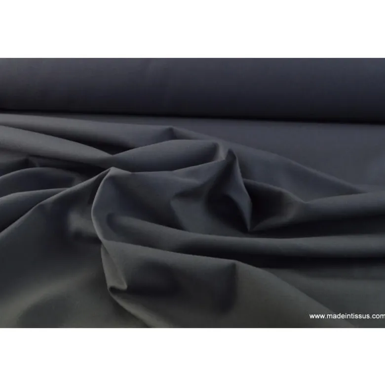 Tissu cretonne coton gris Flanelle - OEKO TEX