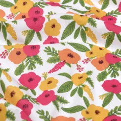 Tissu cretonne coton Isaure motifs fleurs - OEKO TEX
