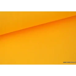 Tissu cretonne coton jaune Soleil - OEKO TEX
