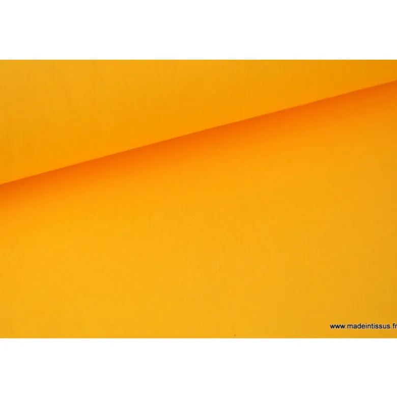 Tissu cretonne coton jaune Soleil - OEKO TEX