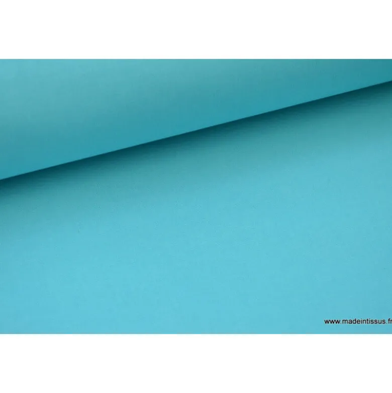 Tissu cretonne coton Lagon turquoise - OEKO TEX