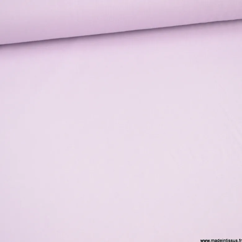Tissu cretonne coton Lilas clair - OEKO TEX