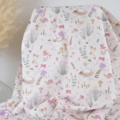Tissu cretonne coton Maelyne motif Fées, cygnes et animaux – OEKO TEX