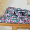 Tissu cretonne coton Marica fleurs Paon et roses - OEKO TEX