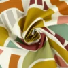 Tissu cretonne coton Miro curry -OEKO TEX