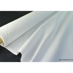 Tissu cretonne coton OEKO TEX blanc