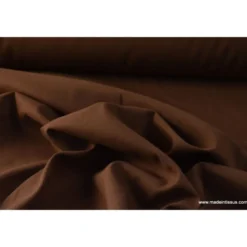 Tissu cretonne coton OEKO TEX chocolat