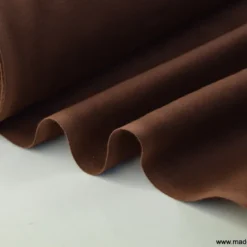 Tissu cretonne coton OEKO TEX chocolat