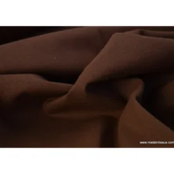 Tissu cretonne coton OEKO TEX chocolat