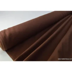 Tissu cretonne coton OEKO TEX chocolat