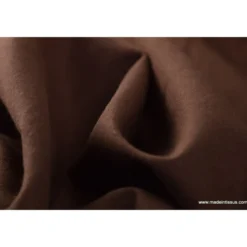 Tissu cretonne coton OEKO TEX chocolat