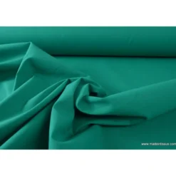 Tissu cretonne coton OEKO TEXemeraude