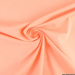 Tissu cretonne coton Papaye - OEKO TEX