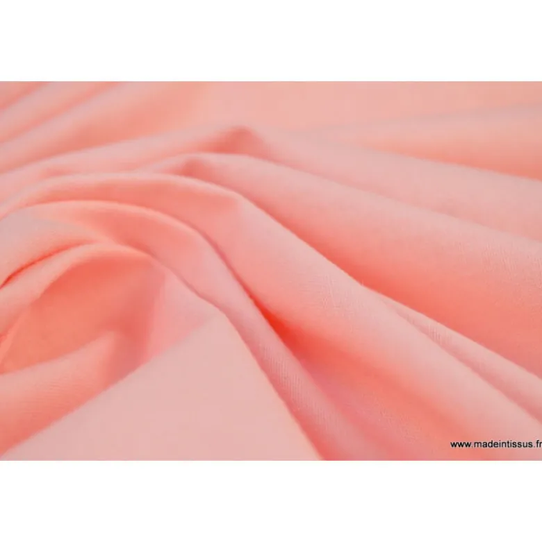 Tissu cretonne coton Peche - OEKO TEX