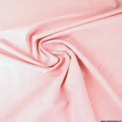 Tissu cretonne coton Rose thé - OEKO TEX