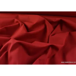 Tissu cretonne coton rouge hermès - OEKO TEX