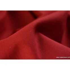 Tissu cretonne coton rouge hermès - OEKO TEX