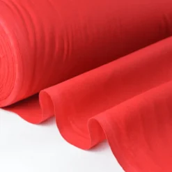 Tissu cretonne coton rouge - OEKO TEX