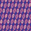 Tissu cretonne coton style wax bleu – Motif graphique africain