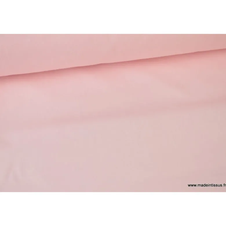 Tissu cretonne coton uni OEKO TEX ROSE BLUSH