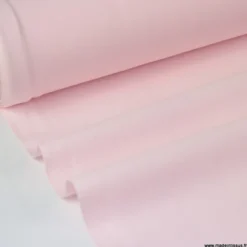 Tissu cretonne coton uni OEKO TEX ROSE PALE