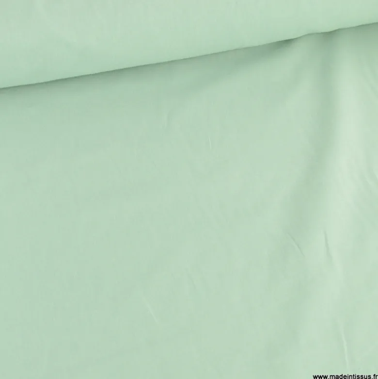 Tissu cretonne coton vert Aventurine - OEKO TEX