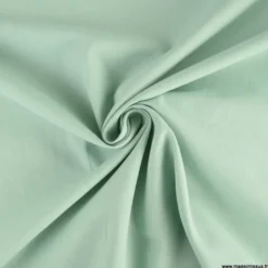 Tissu cretonne coton vert Aventurine - OEKO TEX