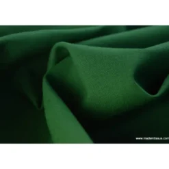 Tissu cretonne coton vert bouteille - OEKO TEX