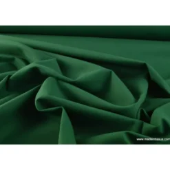 Tissu cretonne coton vert bouteille - OEKO TEX