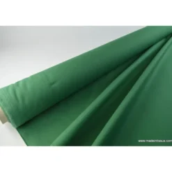 Tissu cretonne coton vert bouteille - OEKO TEX