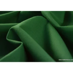 Tissu cretonne coton vert bouteille - OEKO TEX