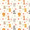 Tissu cretonne de coton animaux de la savane – Safari