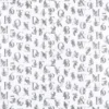 Tissu cretonne Effet broderie lettres Alphabétiques grises fond blanc - oeko tex