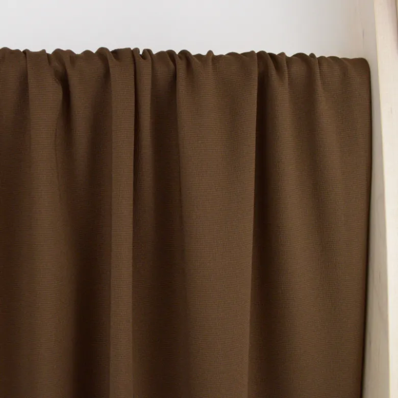 Tissu crêpe Marocain - Marron