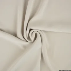 Tissu crêpe mi-lourd coloris Beige - OEKO TEX