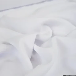 Tissu crêpe mi-lourd coloris blanc - OEKO TEX