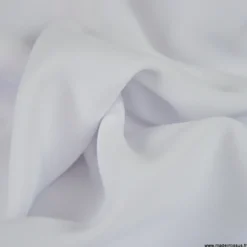Tissu crêpe mi-lourd coloris blanc - OEKO TEX