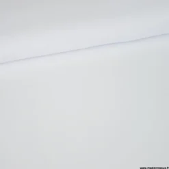 Tissu crêpe mi-lourd coloris blanc - OEKO TEX
