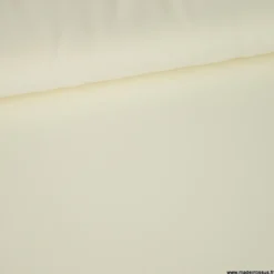 Tissu crêpe mi-lourd coloris Blanc cassé - OEKO TEX