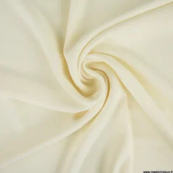 Tissu crêpe mi-lourd coloris Blanc cassé - OEKO TEX