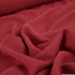 Tissu crêpe mi-lourd coloris Bordeaux - OEKO TEX